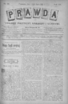 Prawda. Tygodnik polityczny, społeczny i literacki 1895, Nr 28