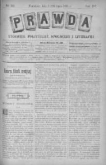 Prawda. Tygodnik polityczny, społeczny i literacki 1895, Nr 29