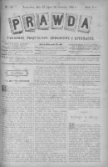 Prawda. Tygodnik polityczny, społeczny i literacki 1895, Nr 32