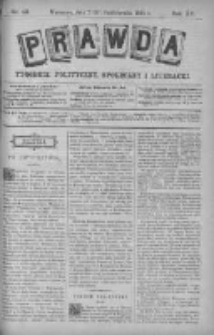Prawda. Tygodnik polityczny, społeczny i literacki 1895, Nr 42