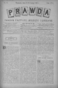 Prawda. Tygodnik polityczny, społeczny i literacki 1896, Nr 9