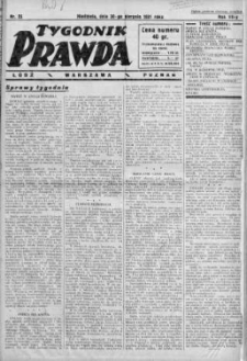 Tygodnik Prawda 30 sierpień 1931 nr 35