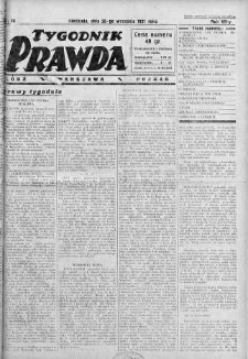 Tygodnik Prawda 20 wrzesień 1931 nr 38