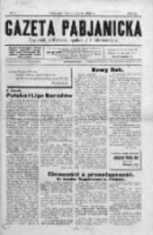 Gazeta Pabjanicka : tygodnik polityczny, społeczny i informacyjny 1929, R. 4, Nr 1