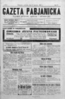 Gazeta Pabjanicka : tygodnik polityczny, społeczny i informacyjny 1929, R. 4, Nr 3