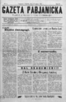 Gazeta Pabjanicka : tygodnik polityczny, społeczny i informacyjny 1929, R. 4, Nr 11