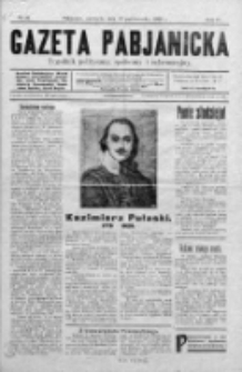 Gazeta Pabjanicka : tygodnik polityczny, społeczny i informacyjny 1929, R. 4, Nr 42