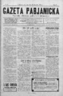 Gazeta Pabjanicka : tygodnik polityczny, społeczny i informacyjny 1929, R. 4, Nr 46