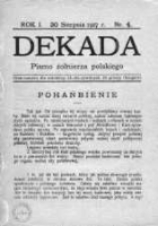 Dekada. Pismo żołnierza polskiego 1917, nr 4