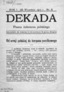 Dekada. Pismo żołnierza polskiego 1917, nr 5
