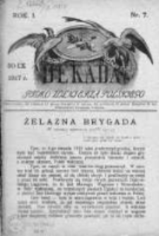 Dekada. Pismo żołnierza polskiego 1917, nr 7