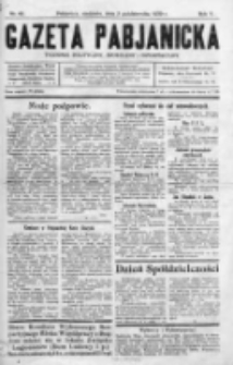 Gazeta Pabjanicka : tygodnik polityczny, społeczny i informacyjny 1930, R. 5, Nr 40