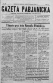 Gazeta Pabjanicka : tygodnik polityczny, społeczny i informacyjny 1930, R. 5, Nr 47
