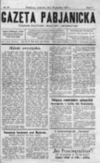 Gazeta Pabjanicka : tygodnik polityczny, społeczny i informacyjny 1930, R. 5, Nr 52