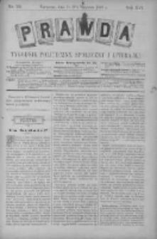 Prawda. Tygodnik polityczny, społeczny i literacki 1896, Nr 39