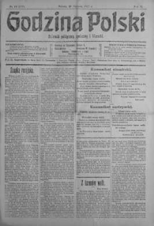 Godzina Polski : dziennik polityczny, społeczny i literacki 20 styczeń 1917 nr 18