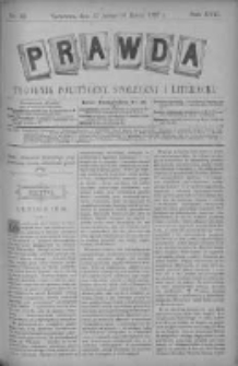 Prawda. Tygodnik polityczny, społeczny i literacki 1897, Nr 10