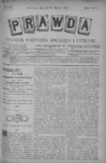 Prawda. Tygodnik polityczny, społeczny i literacki 1897, Nr 13