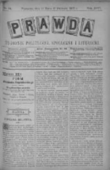 Prawda. Tygodnik polityczny, społeczny i literacki 1897, Nr 14