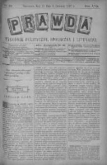 Prawda. Tygodnik polityczny, społeczny i literacki 1897, Nr 23