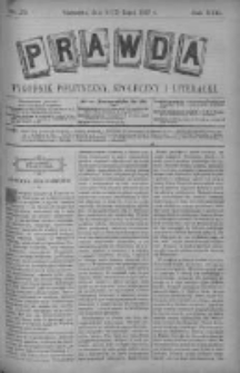 Prawda. Tygodnik polityczny, społeczny i literacki 1897, Nr 29