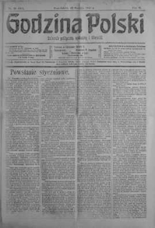 Godzina Polski : dziennik polityczny, społeczny i literacki 22 styczeń 1917 nr 20