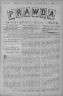 Prawda. Tygodnik polityczny, społeczny i literacki 1897, Nr 37