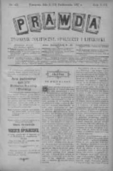 Prawda. Tygodnik polityczny, społeczny i literacki 1897, Nr 43