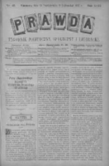 Prawda. Tygodnik polityczny, społeczny i literacki 1897, Nr 45