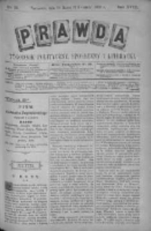 Prawda. Tygodnik polityczny, społeczny i literacki 1898, Nr 15