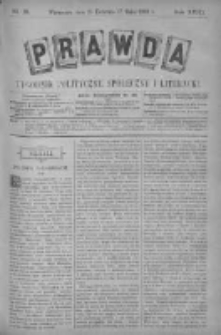 Prawda. Tygodnik polityczny, społeczny i literacki 1898, Nr 19