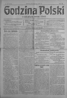 Godzina Polski : dziennik polityczny, społeczny i literacki 25 styczeń 1917 nr 23