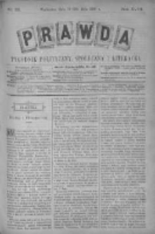 Prawda. Tygodnik polityczny, społeczny i literacki 1898, Nr 22