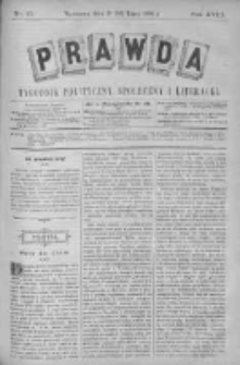 Prawda. Tygodnik polityczny, społeczny i literacki 1898, Nr 31