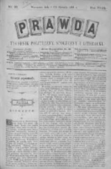 Prawda. Tygodnik polityczny, społeczny i literacki 1898, Nr 33