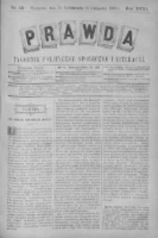 Prawda. Tygodnik polityczny, społeczny i literacki 1898, Nr 45