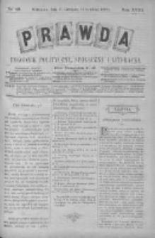 Prawda. Tygodnik polityczny, społeczny i literacki 1898, Nr 49
