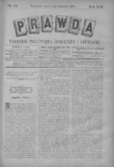 Prawda. Tygodnik polityczny, społeczny i literacki 1899, Nr 24