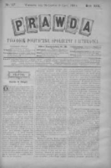 Prawda. Tygodnik polityczny, społeczny i literacki 1899, Nr 27