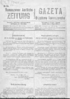 Gazeta Urzędowa Tomaszowska 1917, Nr 34
