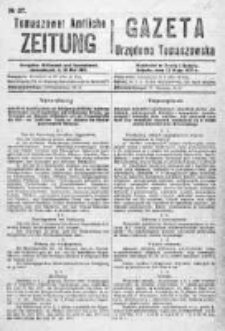 Gazeta Urzędowa Tomaszowska 1917, Nr 37