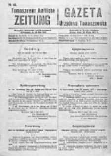 Gazeta Urzędowa Tomaszowska 1917, Nr 41