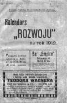 Kalendarz "Rozwoju" na rok 1912