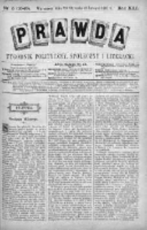 Prawda. Tygodnik polityczny, społeczny i literacki 1901, Nr 5