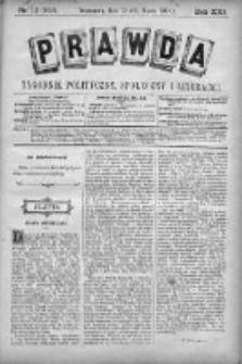 Prawda. Tygodnik polityczny, społeczny i literacki 1901, Nr 12