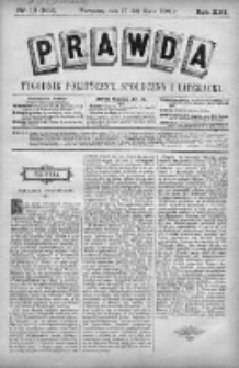 Prawda. Tygodnik polityczny, społeczny i literacki 1901, Nr 13