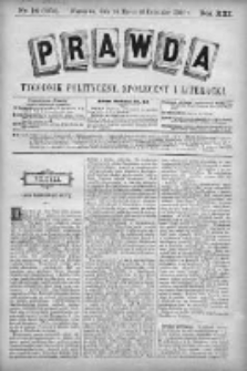 Prawda. Tygodnik polityczny, społeczny i literacki 1901, Nr 14