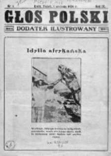 Głos Polski. Dodatek ilustrowany 1926, Nr 01