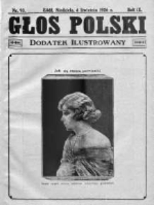Głos Polski. Dodatek ilustrowany 1926, Nr 93