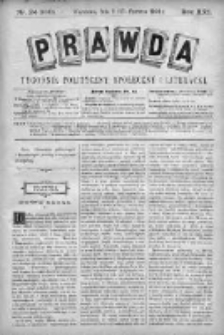 Prawda. Tygodnik polityczny, społeczny i literacki 1901, Nr 24